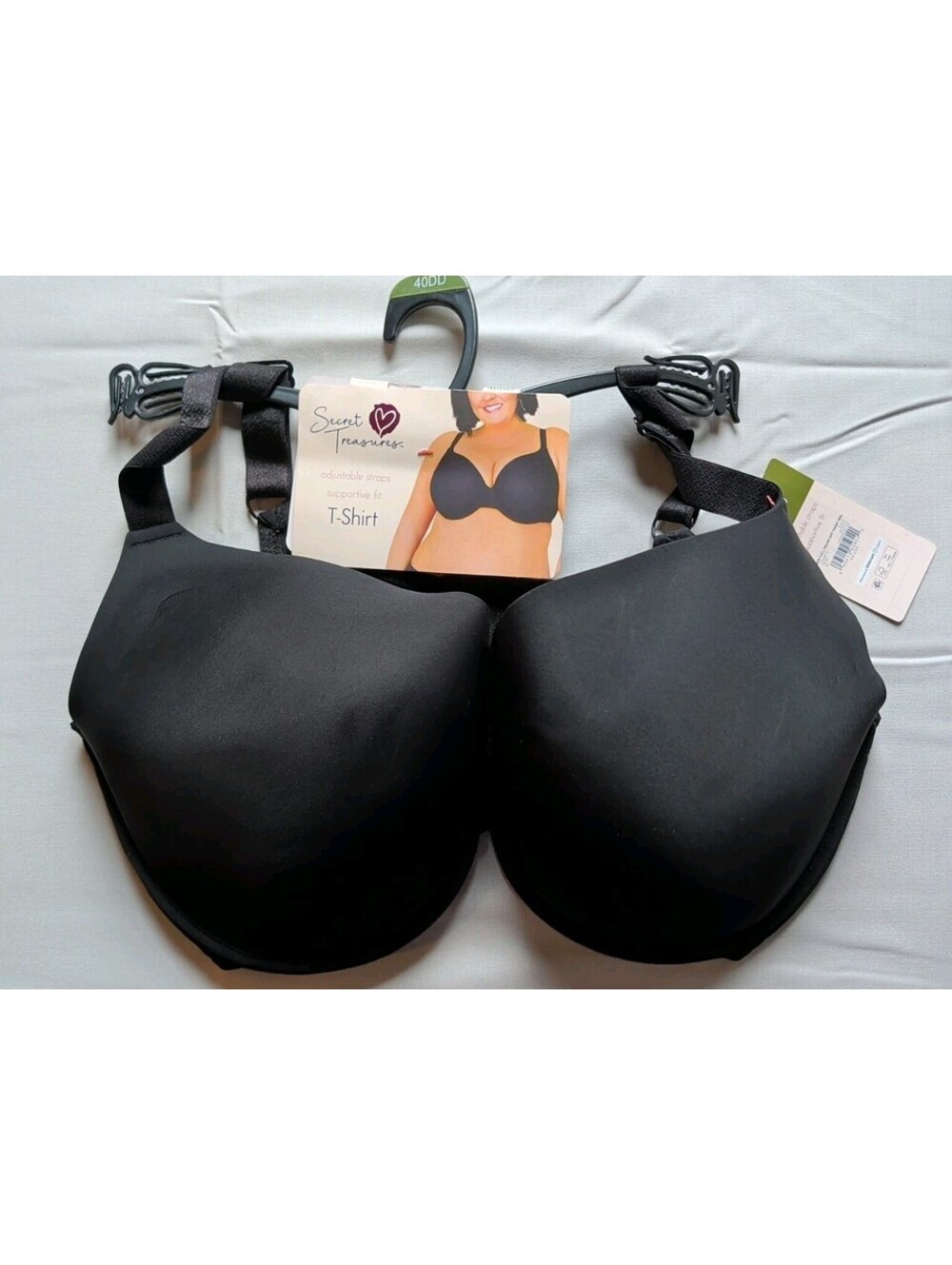 SECRET TREASURES 40DD Black Bra